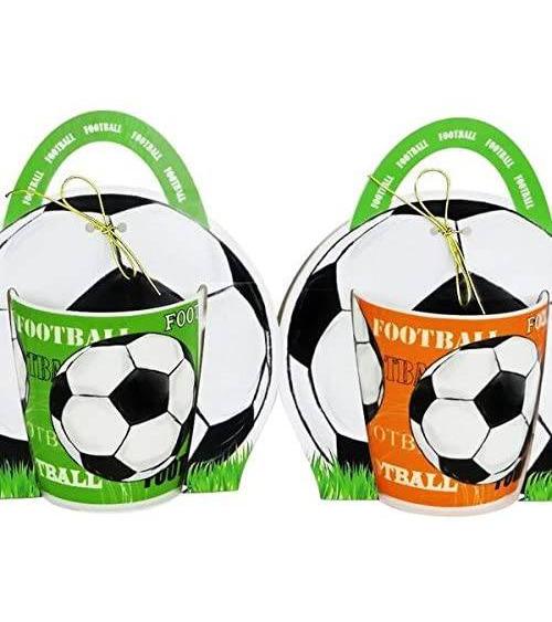 SET 12 TAZAS FÚTBOL EN BOLSA DE REGALO