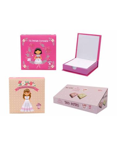 HOJAS BLANCAS PRESENTADAS EN CAJA MI PRIMERA COMUNION