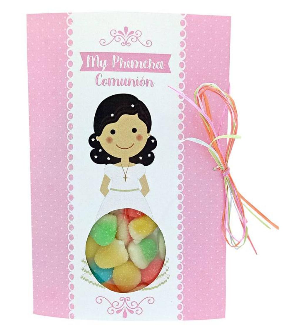 TARJETA FELIZ DÍA COMUNIÓN NIÑA 40 GR.