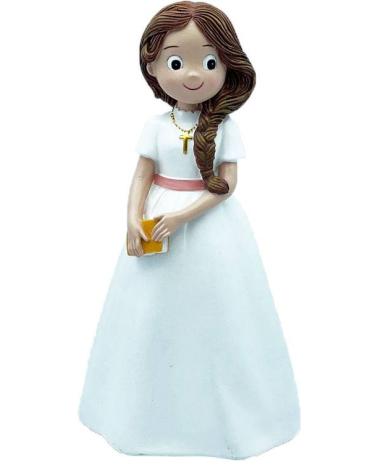 FIGURA CERÁMICA COMUNIÓN ROSARIO NIÑA