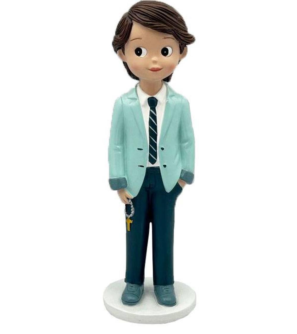 FIGURA CERÁMICA COMUNIÓN ROSARIO NIÑO
