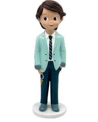FIGURA CERÁMICA COMUNIÓN ROSARIO NIÑO