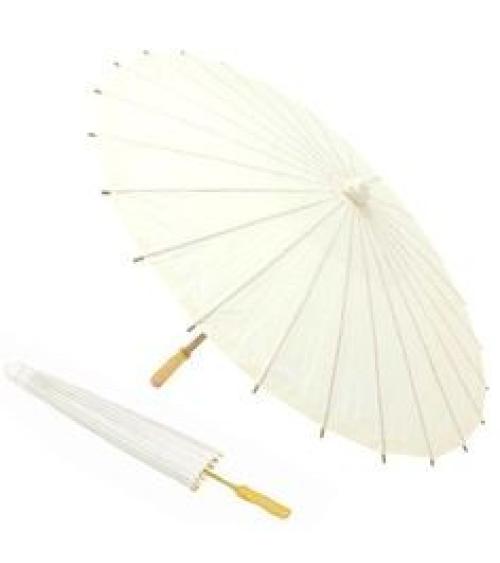 PARASOL PAPEL BAMBÚ MARFIL