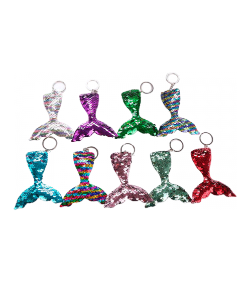 OFERTA! LOTE DE 78 LLAVEROS COLA MERMAID LENTEJUELAS