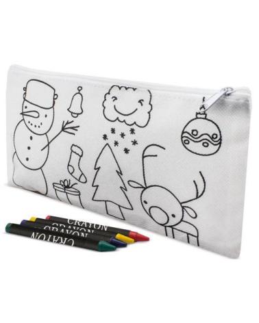 ESTUCHE NON WOVEN COLOREAR NAVIDAD