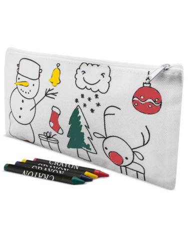 ESTUCHE NON WOVEN COLOREAR NAVIDAD